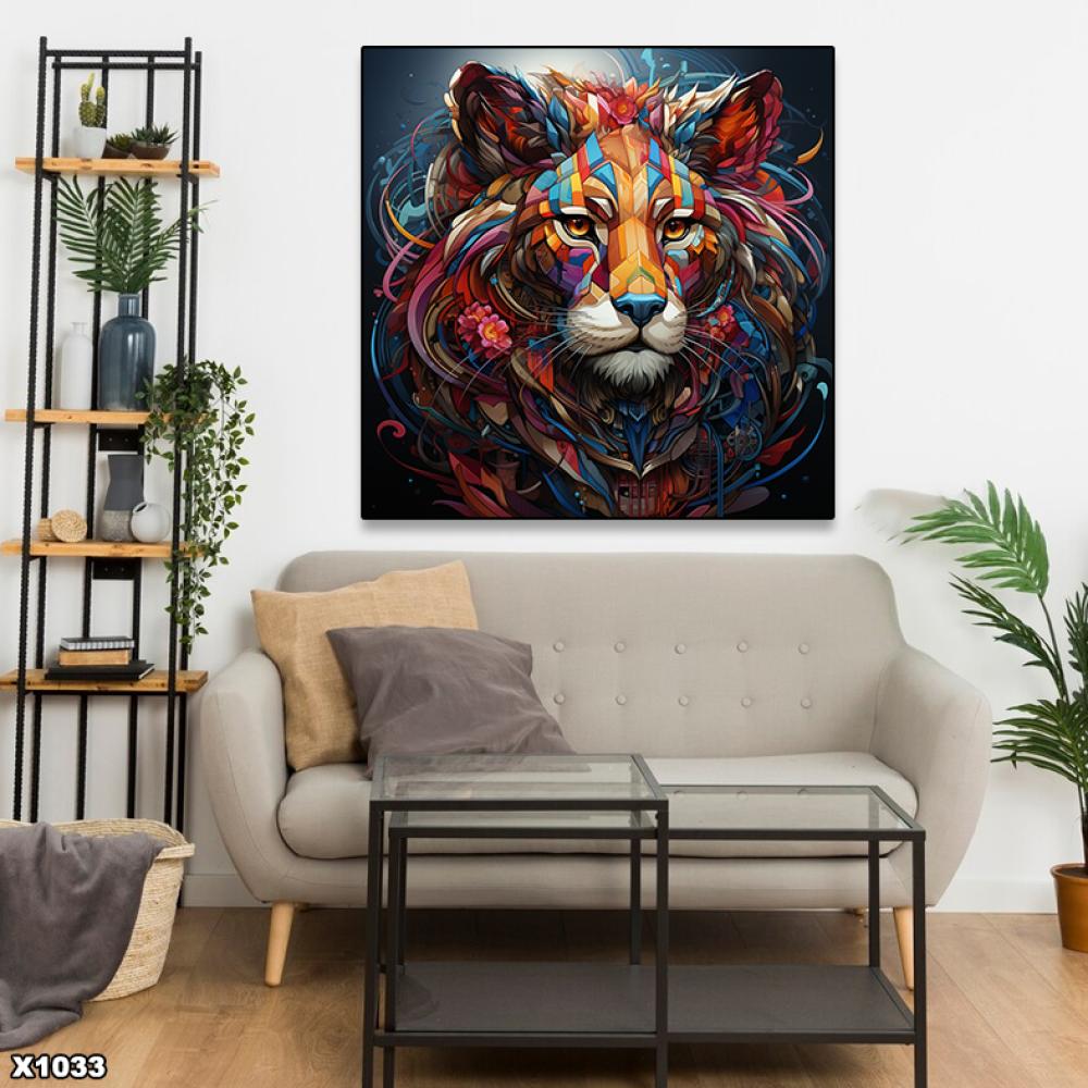 لوحة كانفس مربعة جرافيك