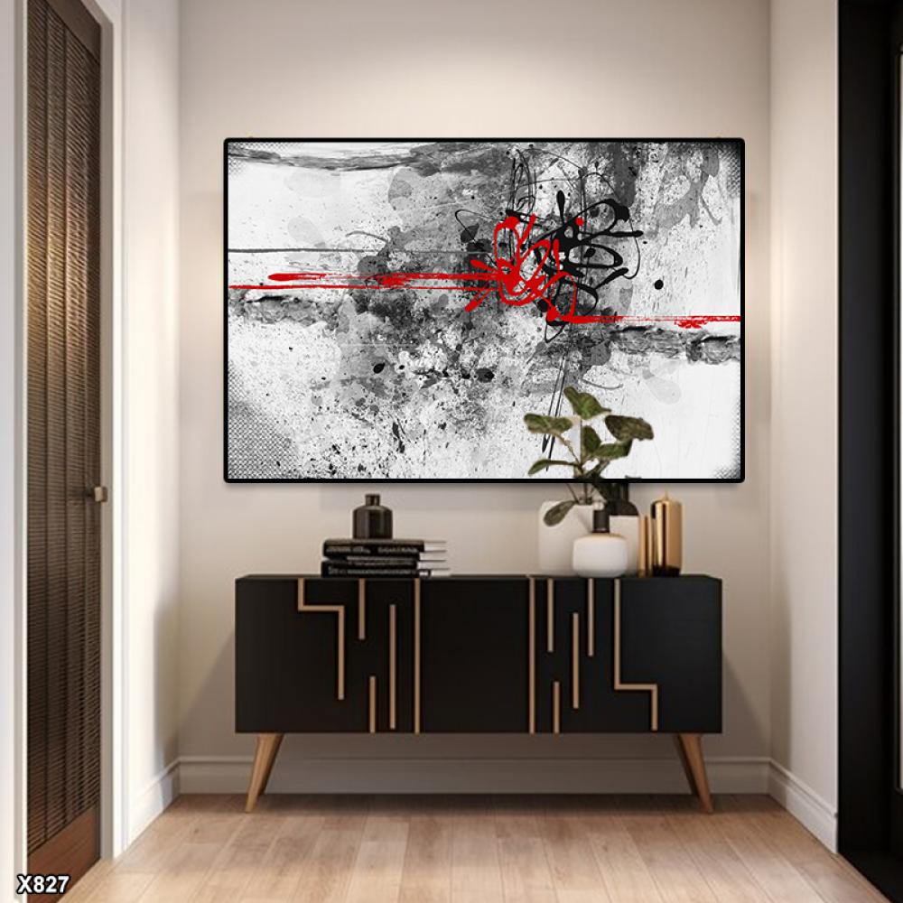 لوحة كانفس رسم تجريدي