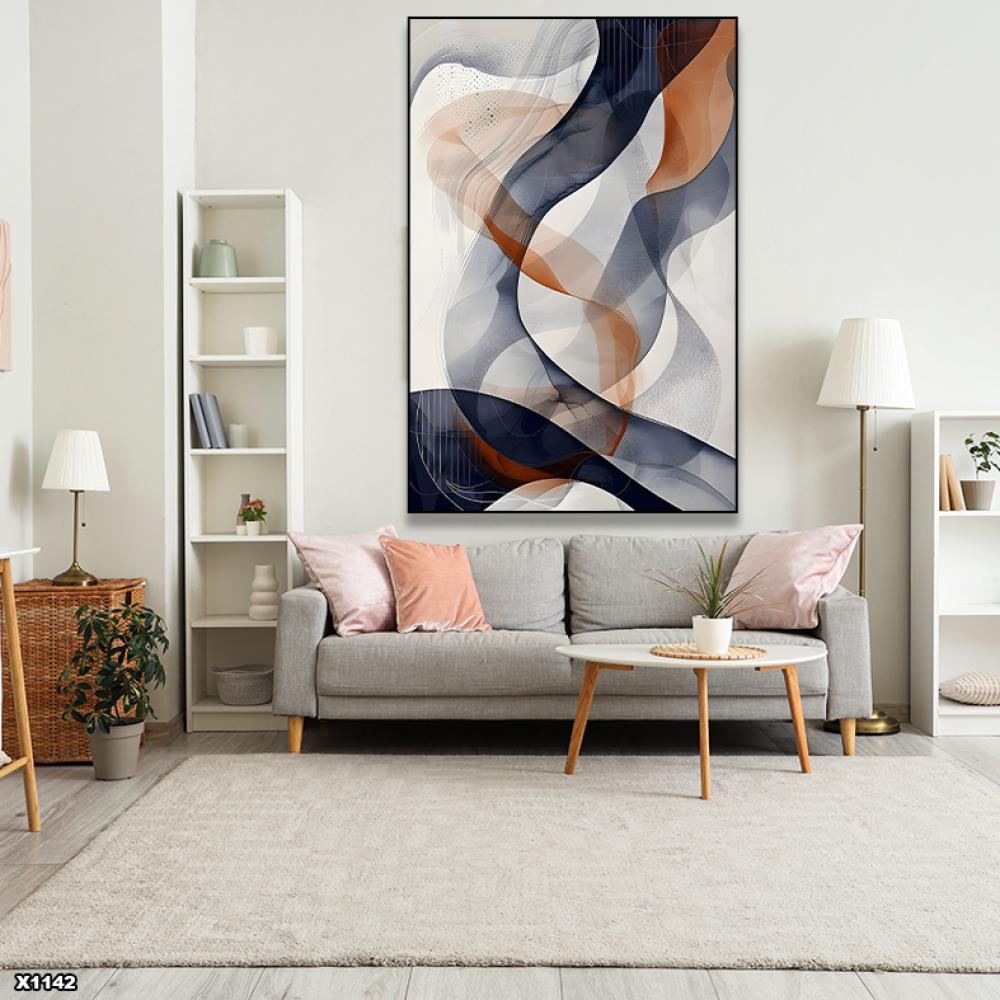 لوحة كانفس رسم تجريدي