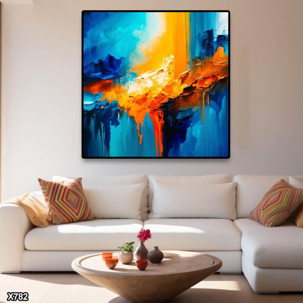 لوحة كانفس مربعة جرافيك