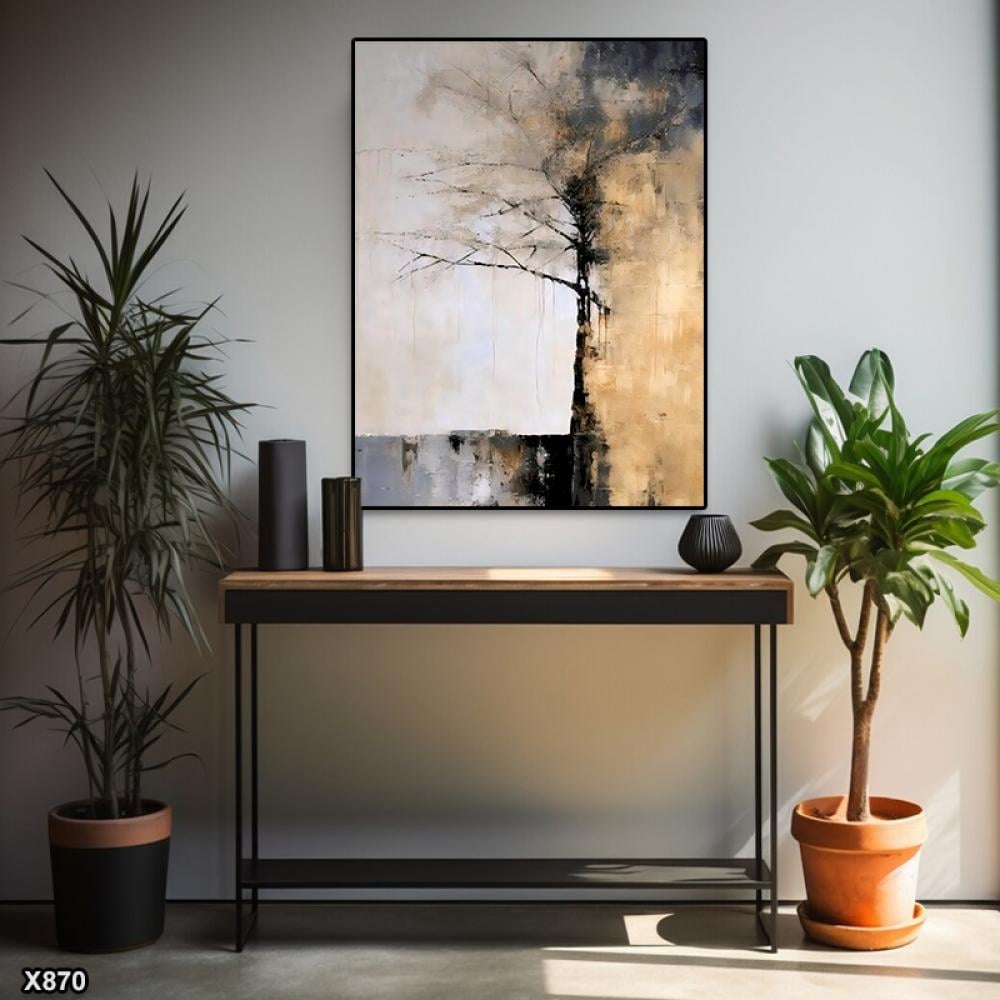 لوحة كانفس رسم تجريدي