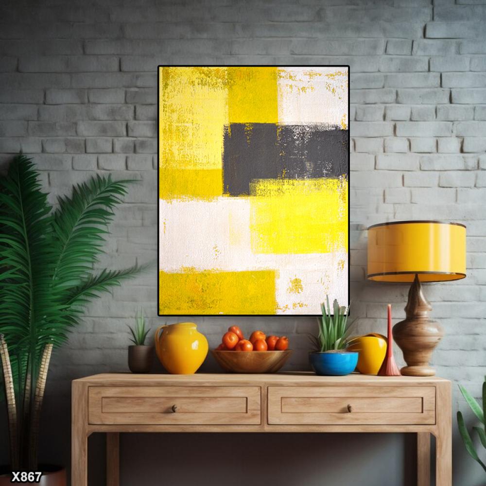 لوحة كانفس رسم تجريدي