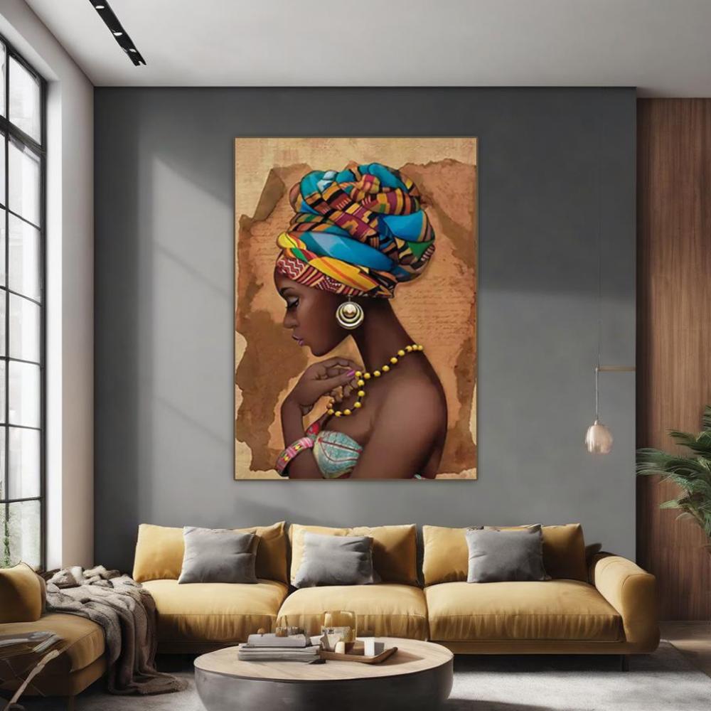 لوحة امرأة افريقية