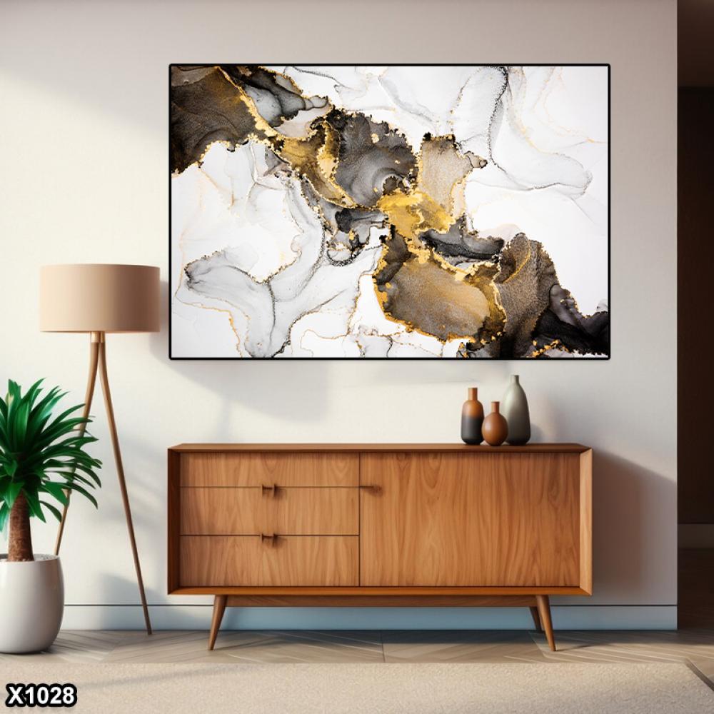 لوحة كانفس رسم تجريدي