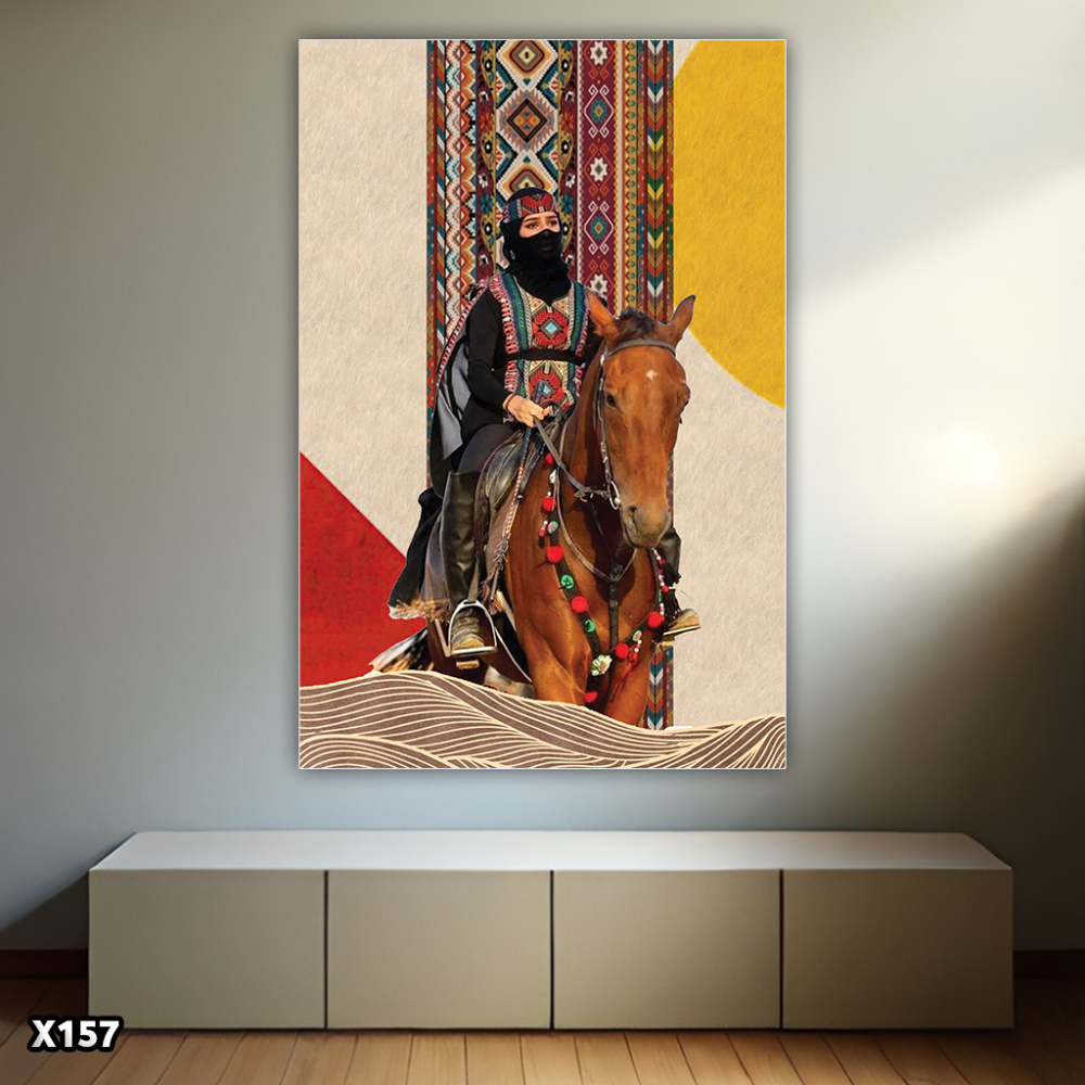 لوحة كانفس خيالة عربية