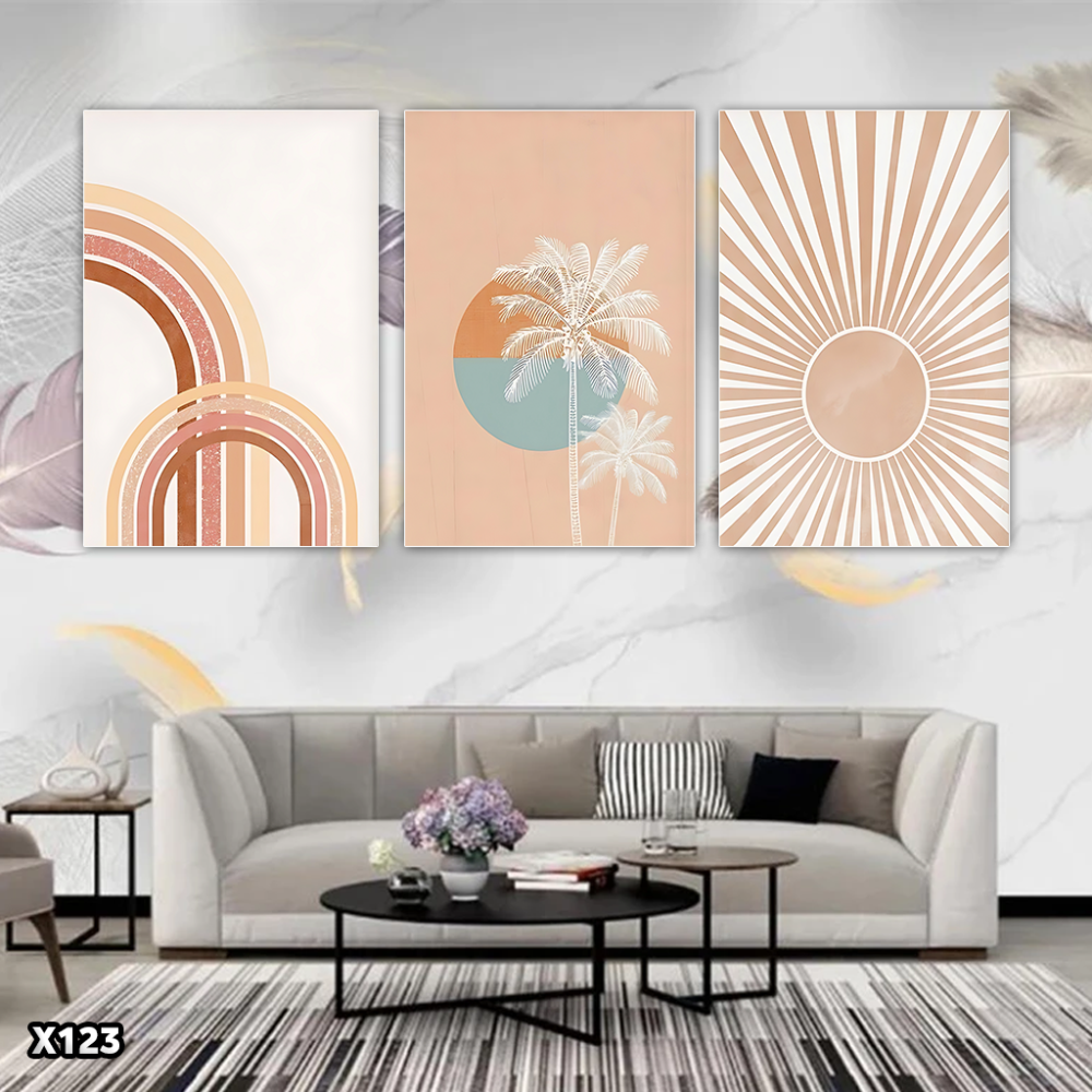 لوحة بطراز بوهيمي 3 قطع