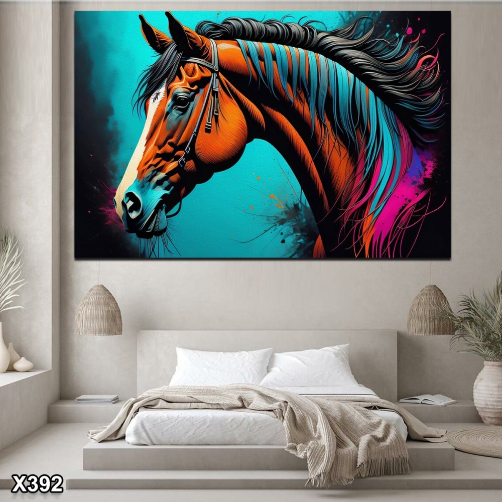 لوحة كانفاس خيل