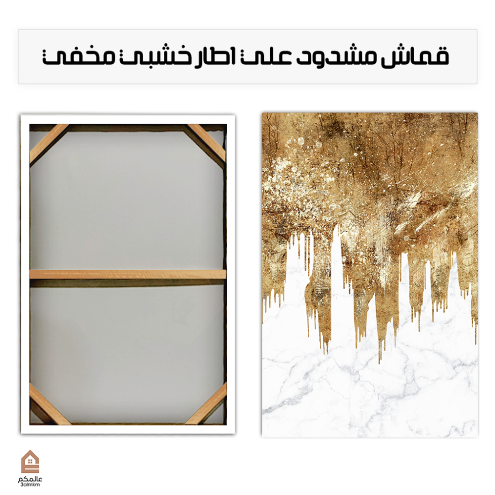 لوحة كانفس رسم تجريدي