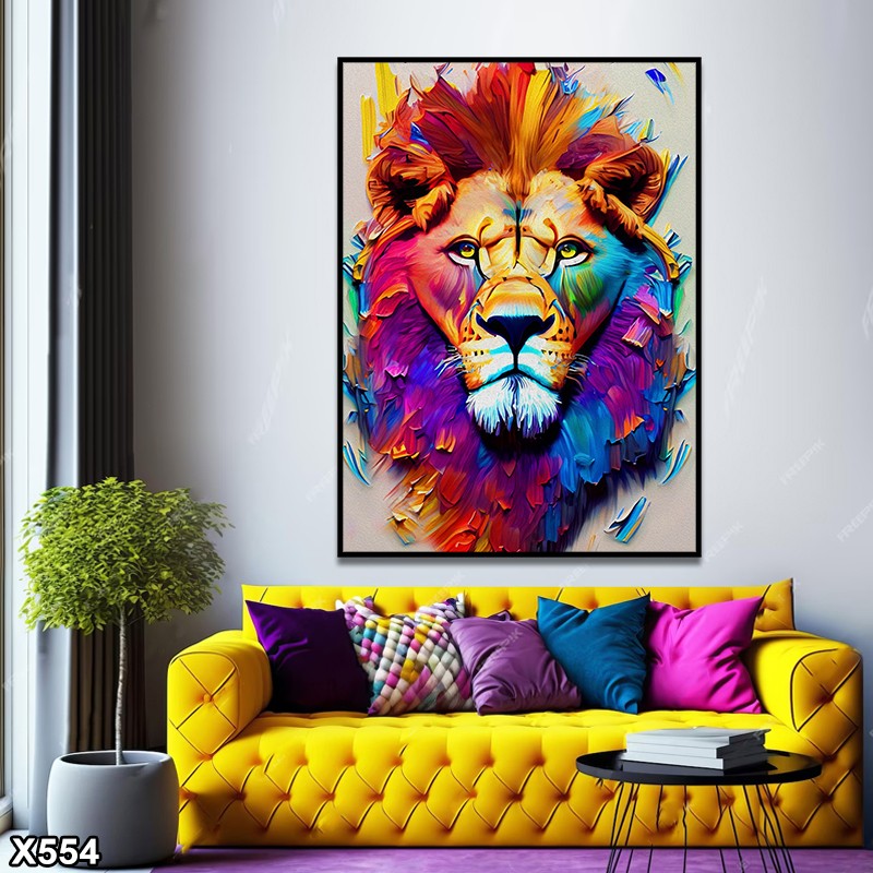 لوحة كانفس رسم تجريدي