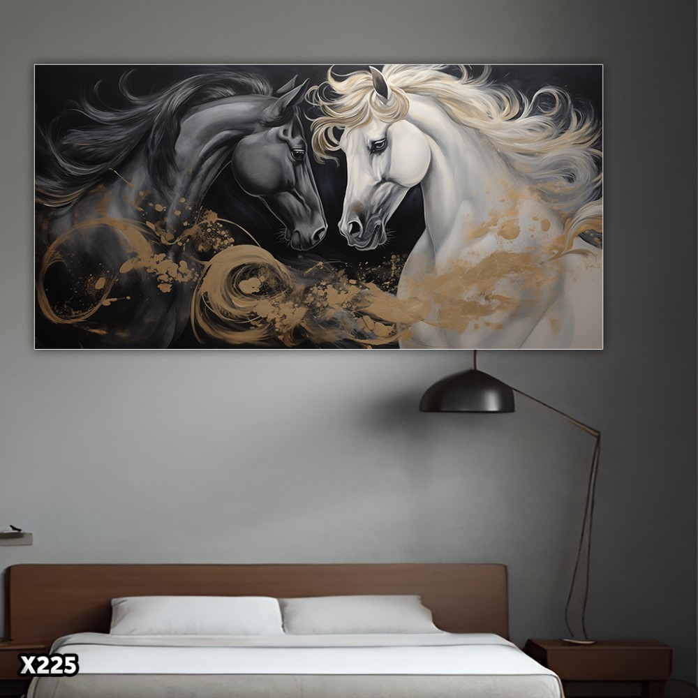 لوحة كانفس خيول