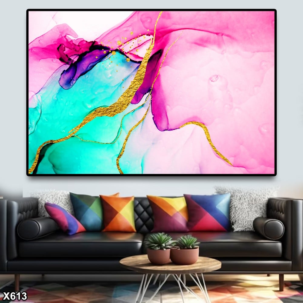 لوحة كانفس رسم تجريدي