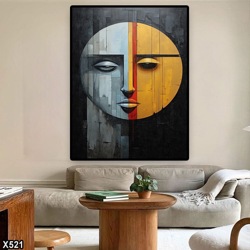 لوحة كانفس رسم تجريدي