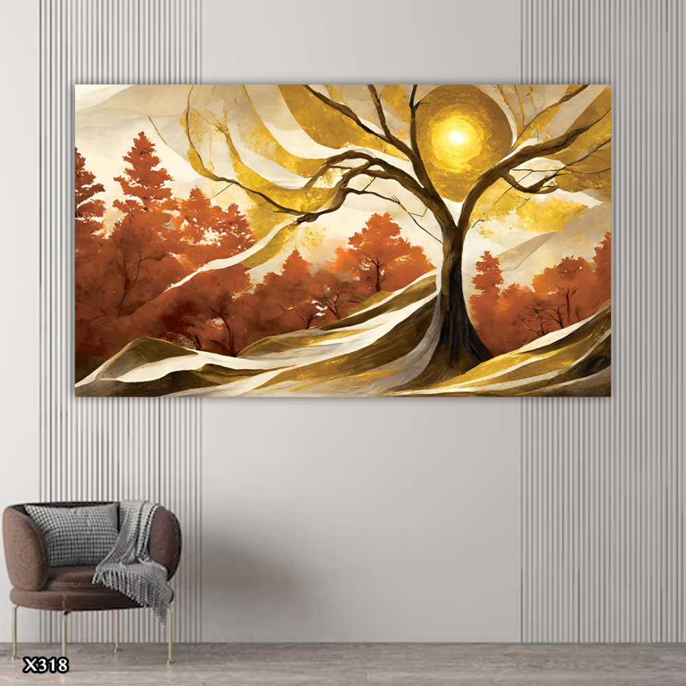 لوحة كانفس شجرة