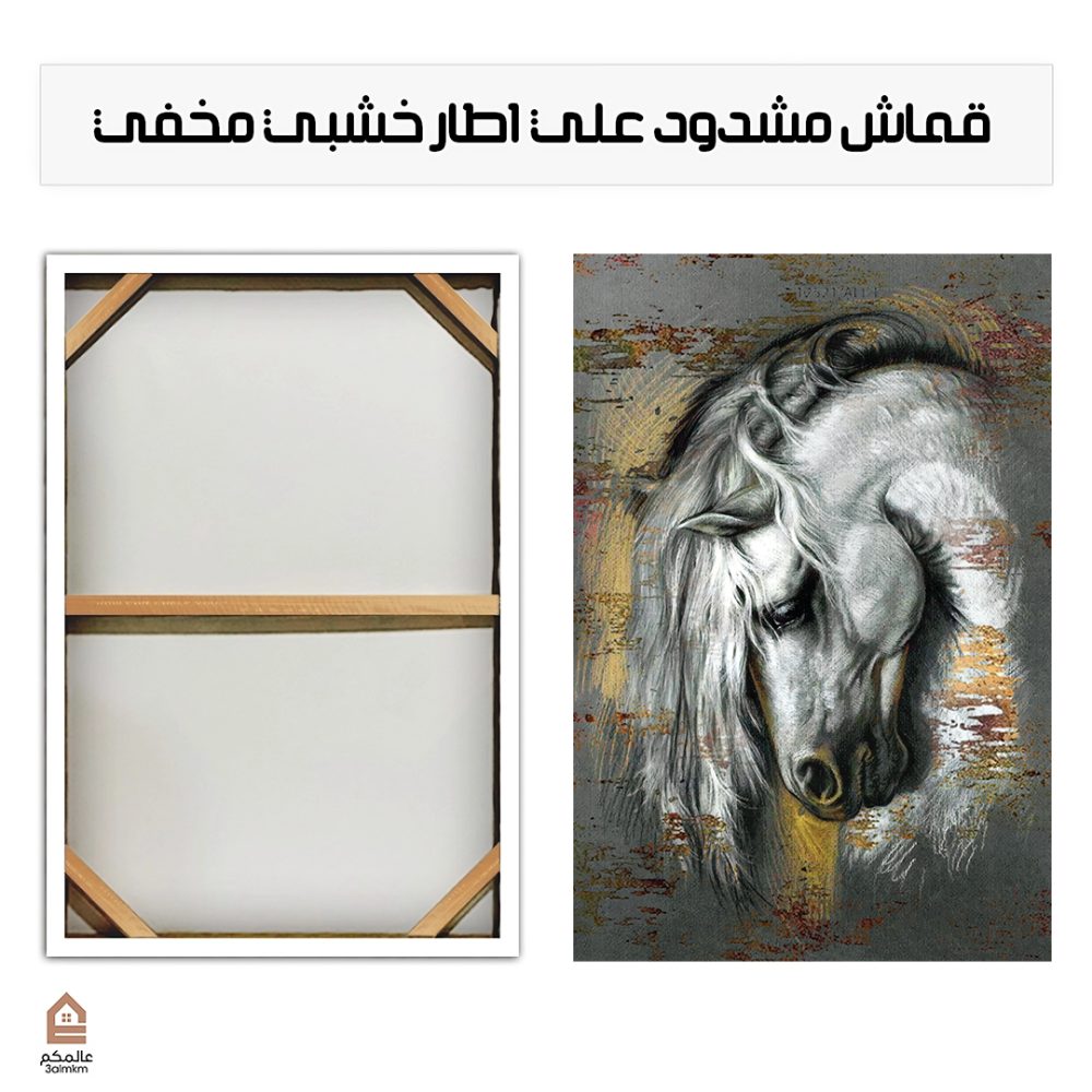 لوحة كانفس بالرسم التجريدي
