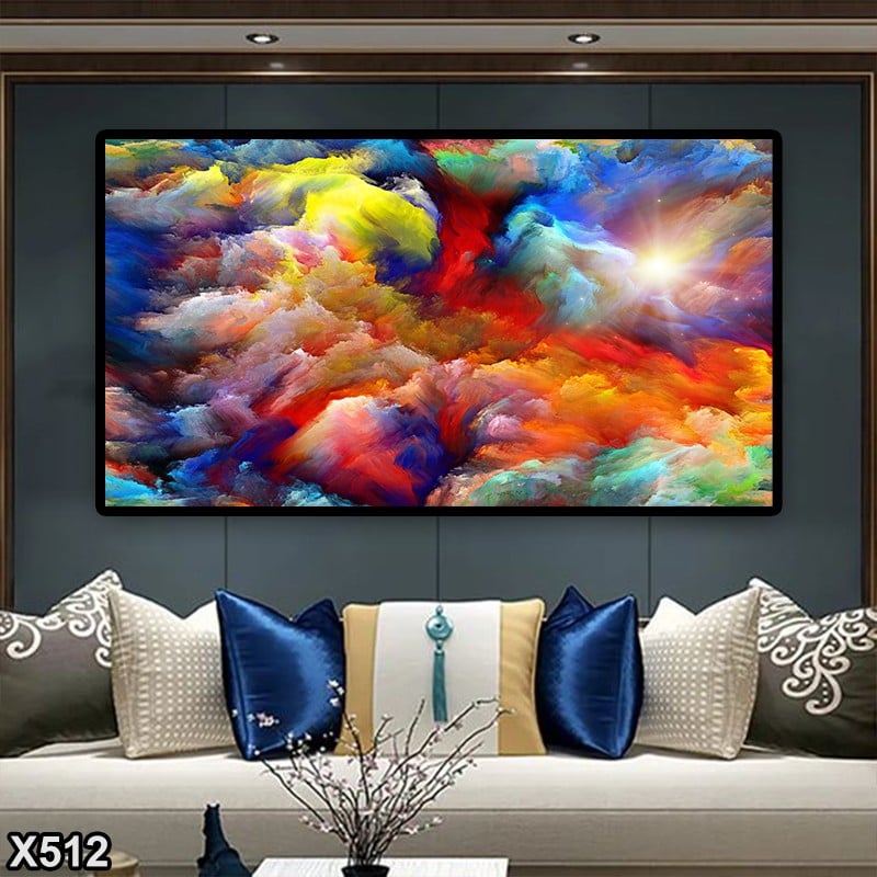 لوحة كانفاس رسم تجريدي