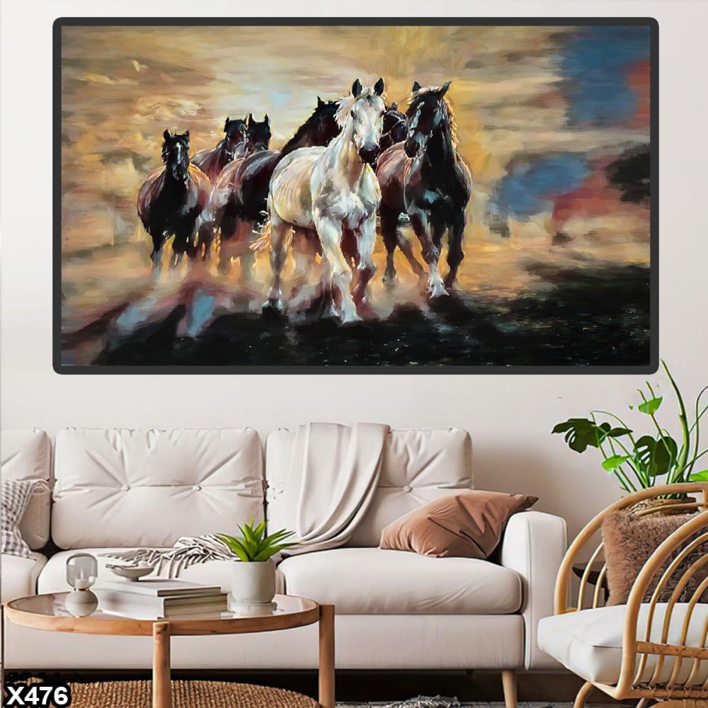 لوحة كانفاس خيل