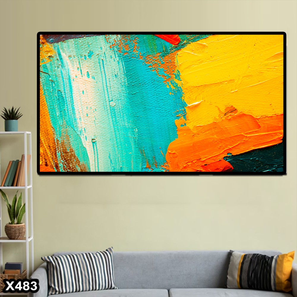 لوحة كانفاس رسم تجريدي