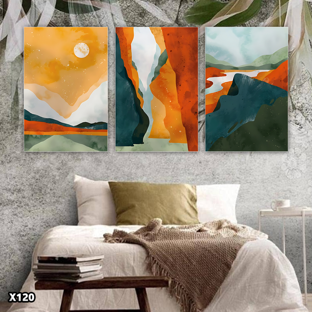 لوحة بطراز بوهيمي 3 قطع