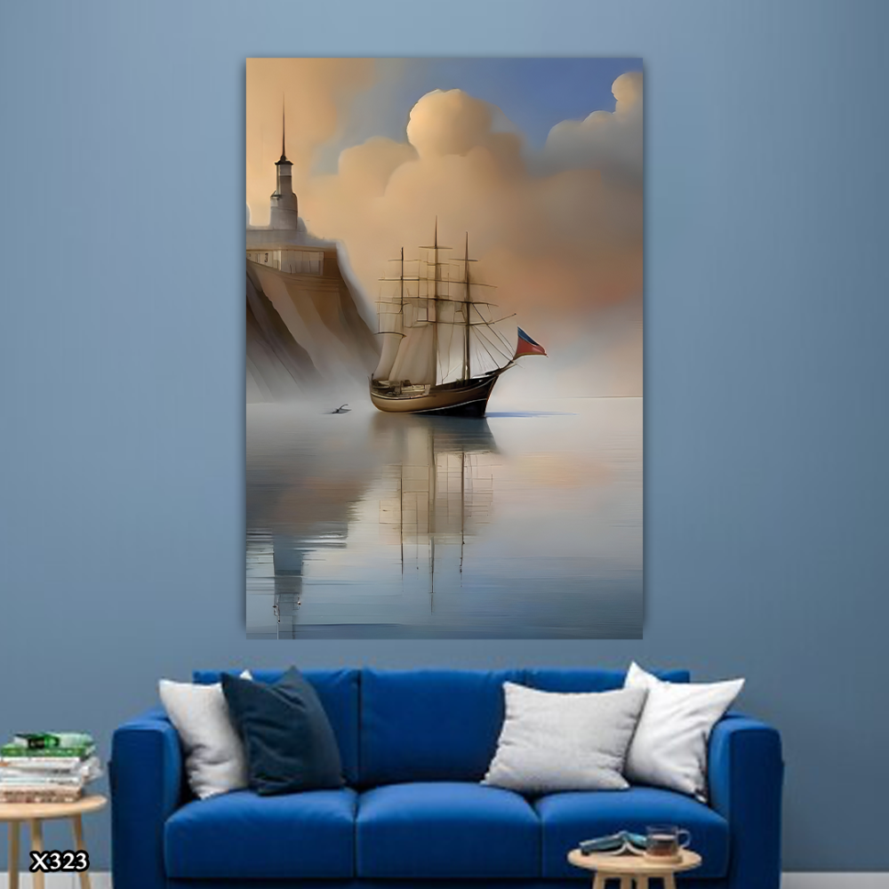 لوحة كانفس سفينة
