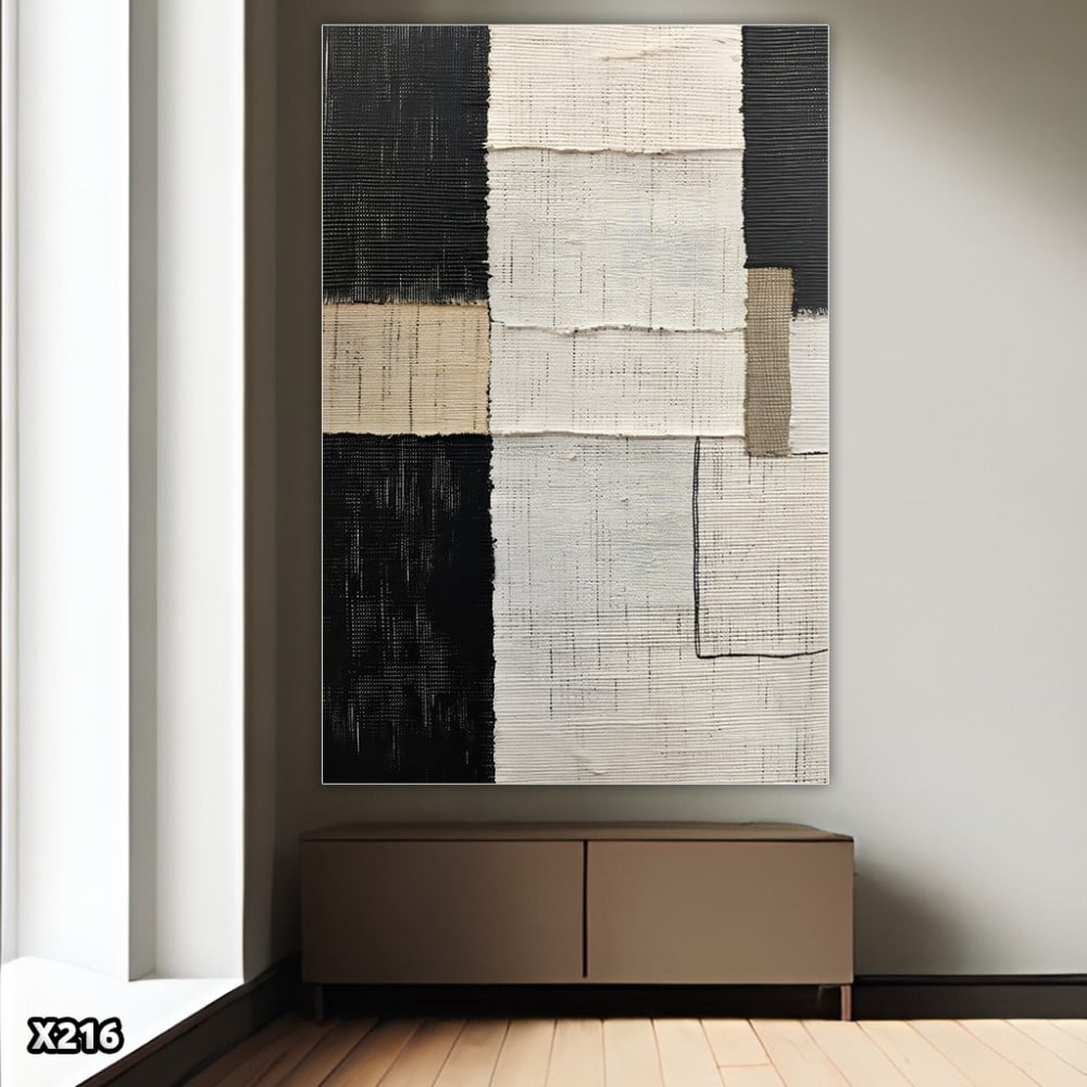 لوحة كانفس بالرسم التجريدي