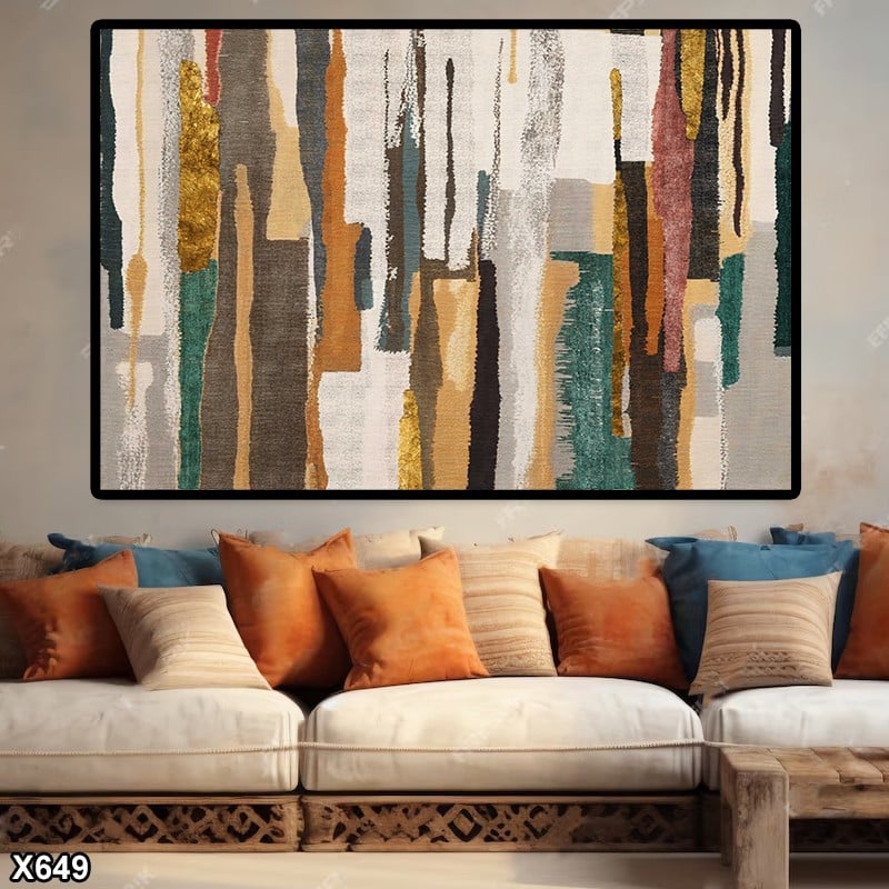 لوحة كانفس رسم تجريدي