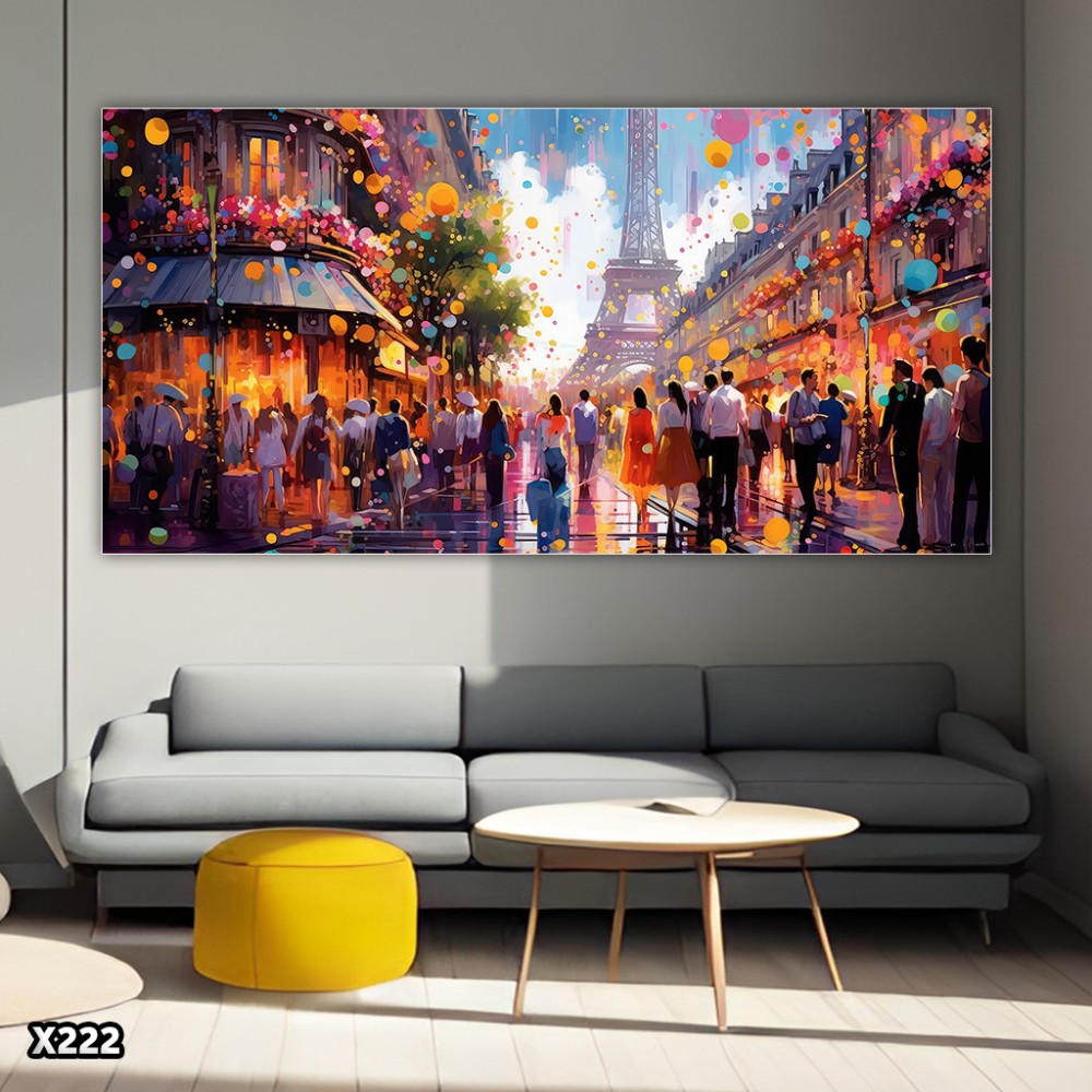 لوحة كانفس paries بالرسم التجريدي