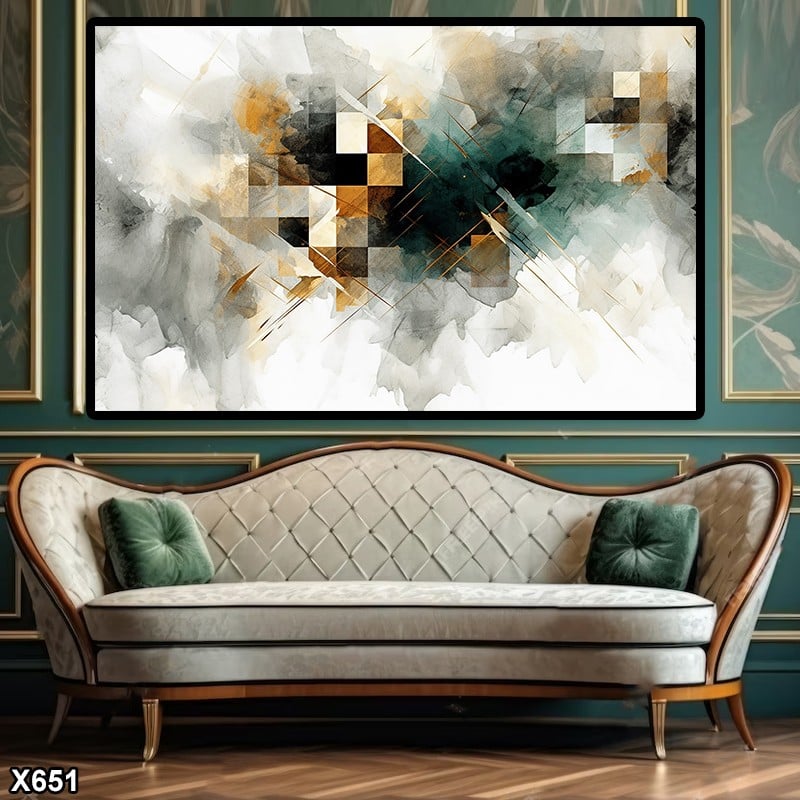 لوحة كانفس رسم تجريدي