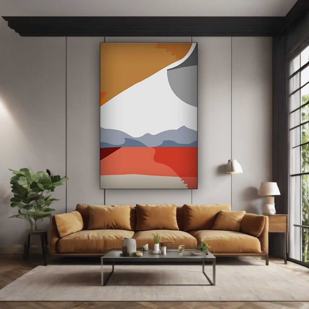 لوحة كانفس رسم تجريدي