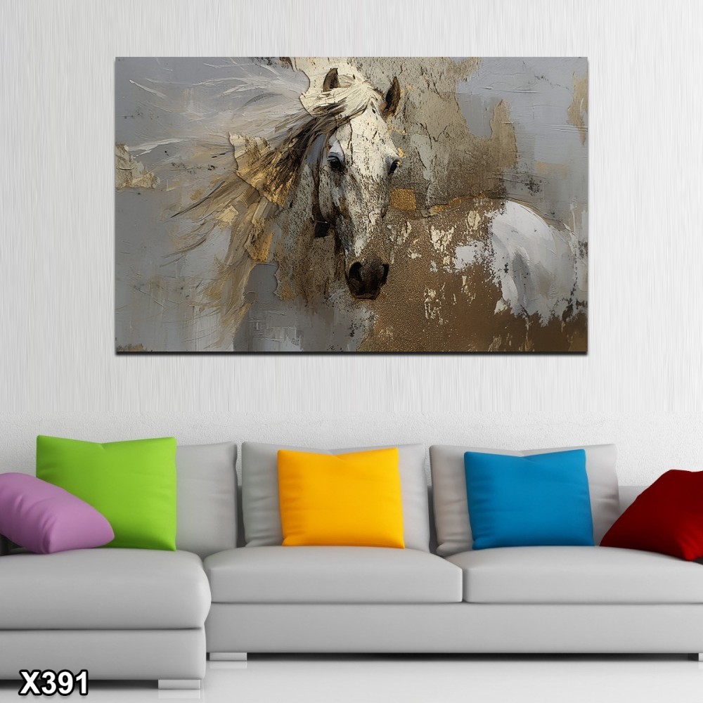 لوحة كانفاس خيل