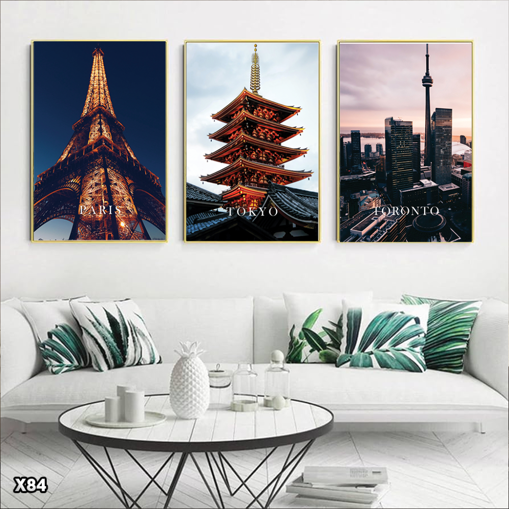 لوحة 3 قطع مدينة