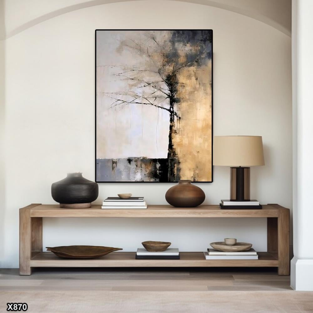 لوحة كانفس رسم تجريدي