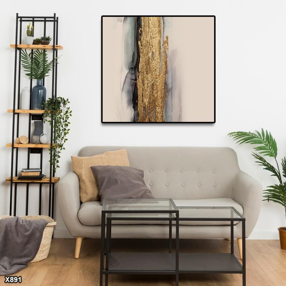 لوحة كانفس مربعة رسم تجريدي