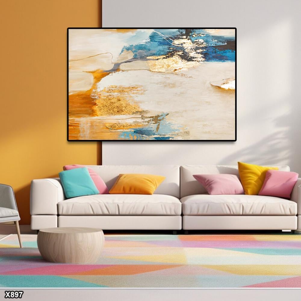 لوحة كانفس رسم تجريدي