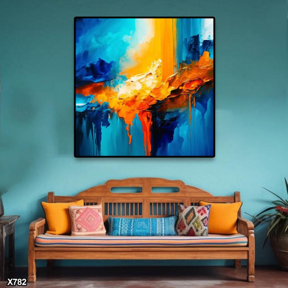 لوحة كانفس مربعة جرافيك