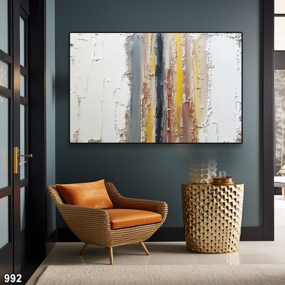 لوحة كانفس رسم تجريدي