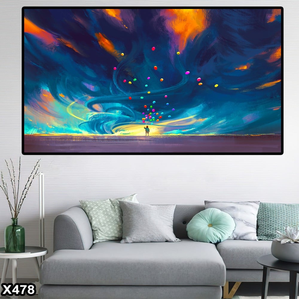 لوحة كانفاس رسم تجريدي