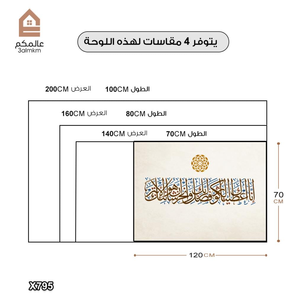 لوحة كانفس اسلامية