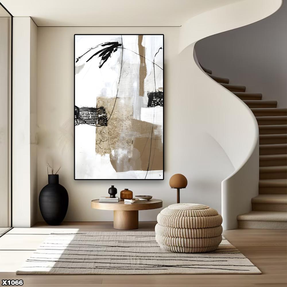 لوحة كانفس رسم تجريدي