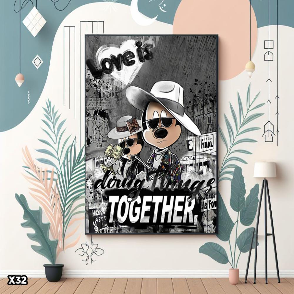 لوحة كانفاس ميكي ماوس