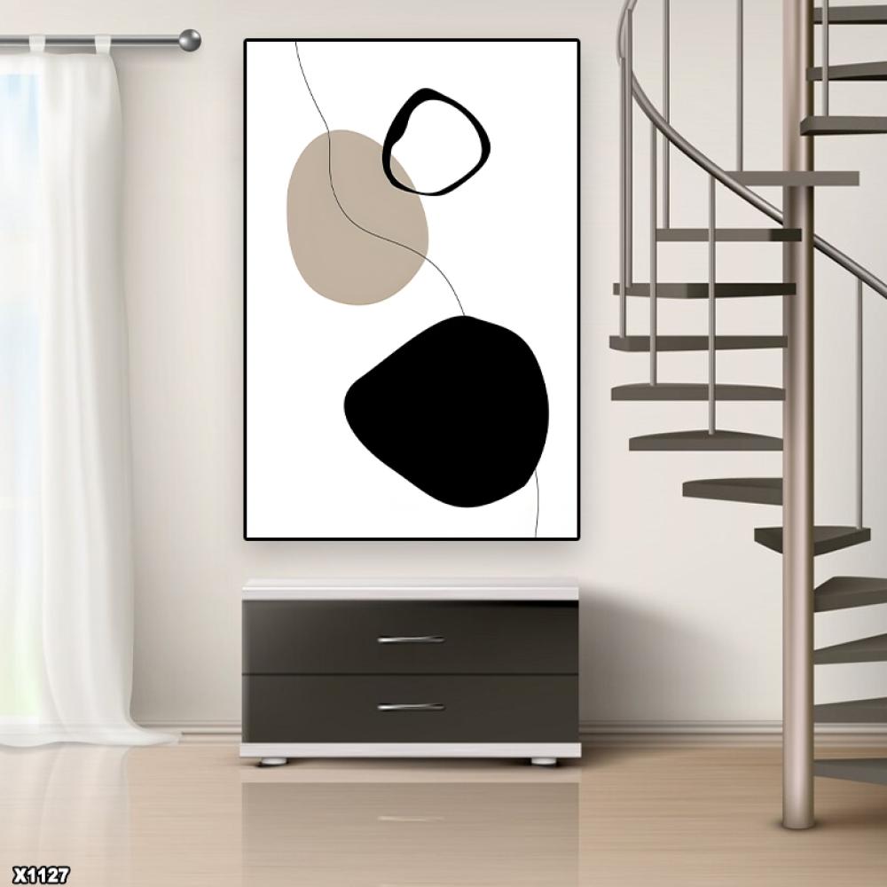 لوحة كانفس رسم تجريدي