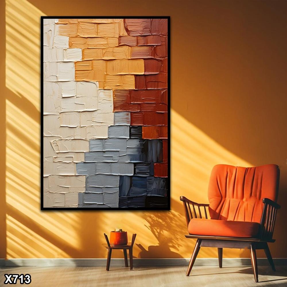 لوحة كانفس رسم تجريدي