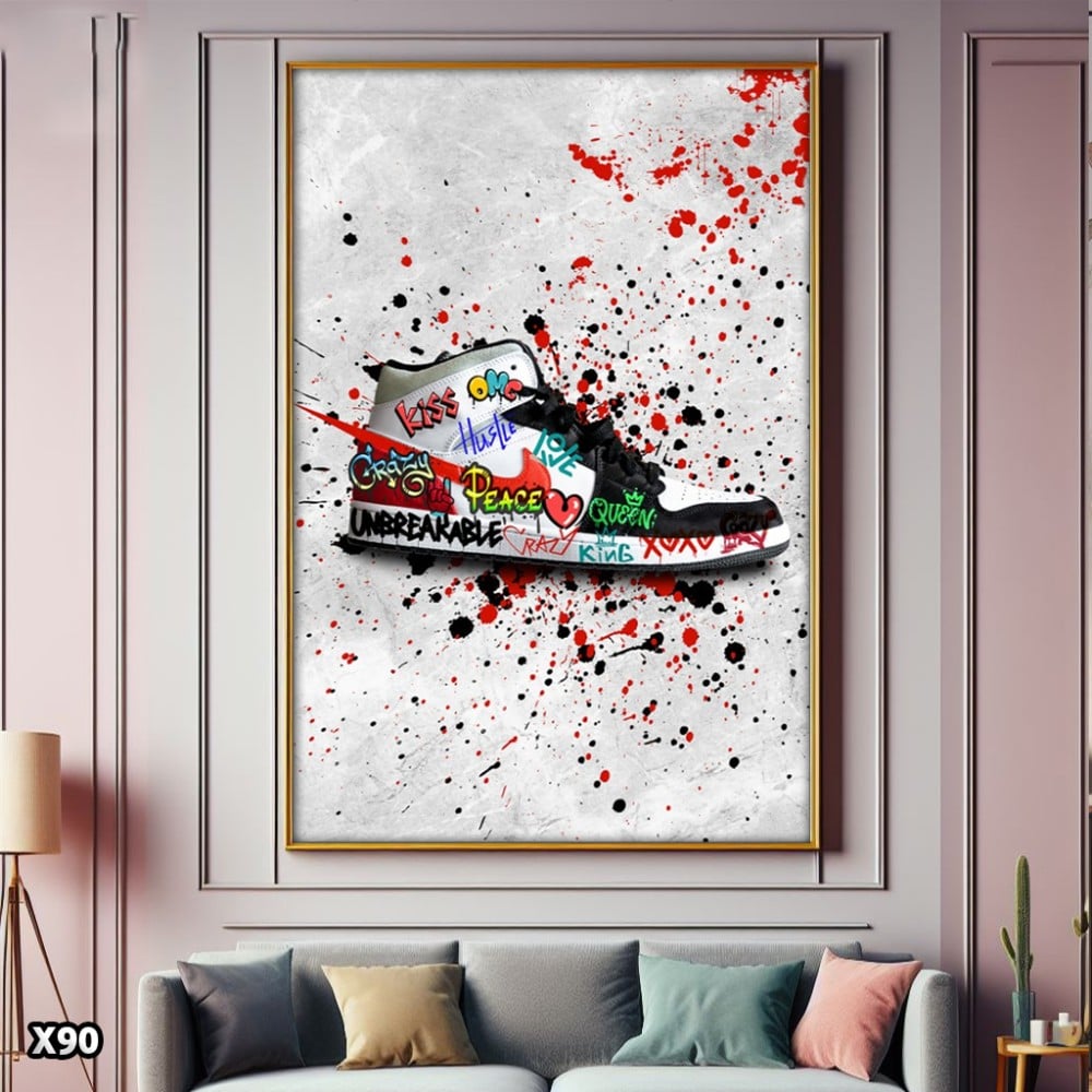 لوحة كانفس حذاء جوردن