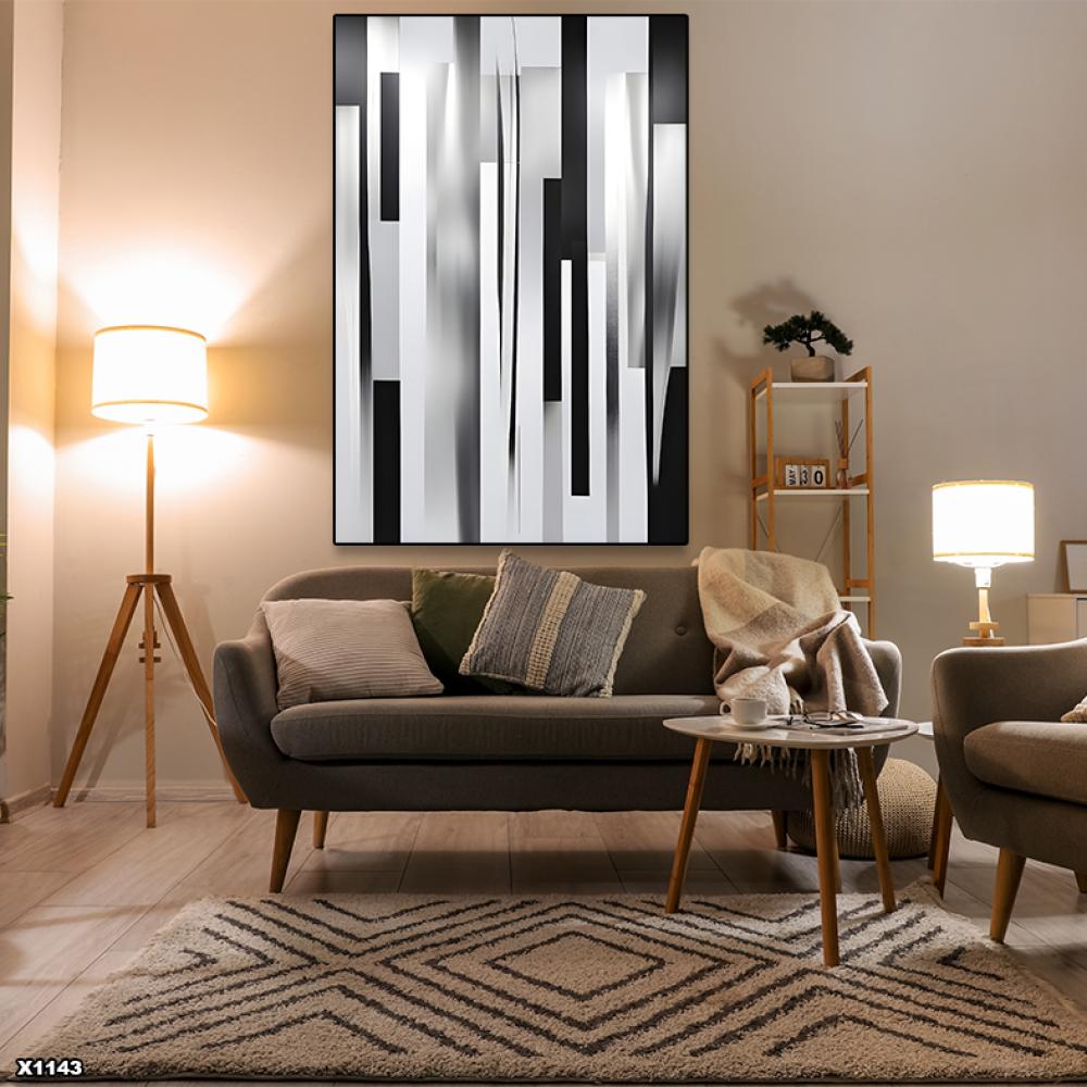 لوحة كانفس رسم تجريدي