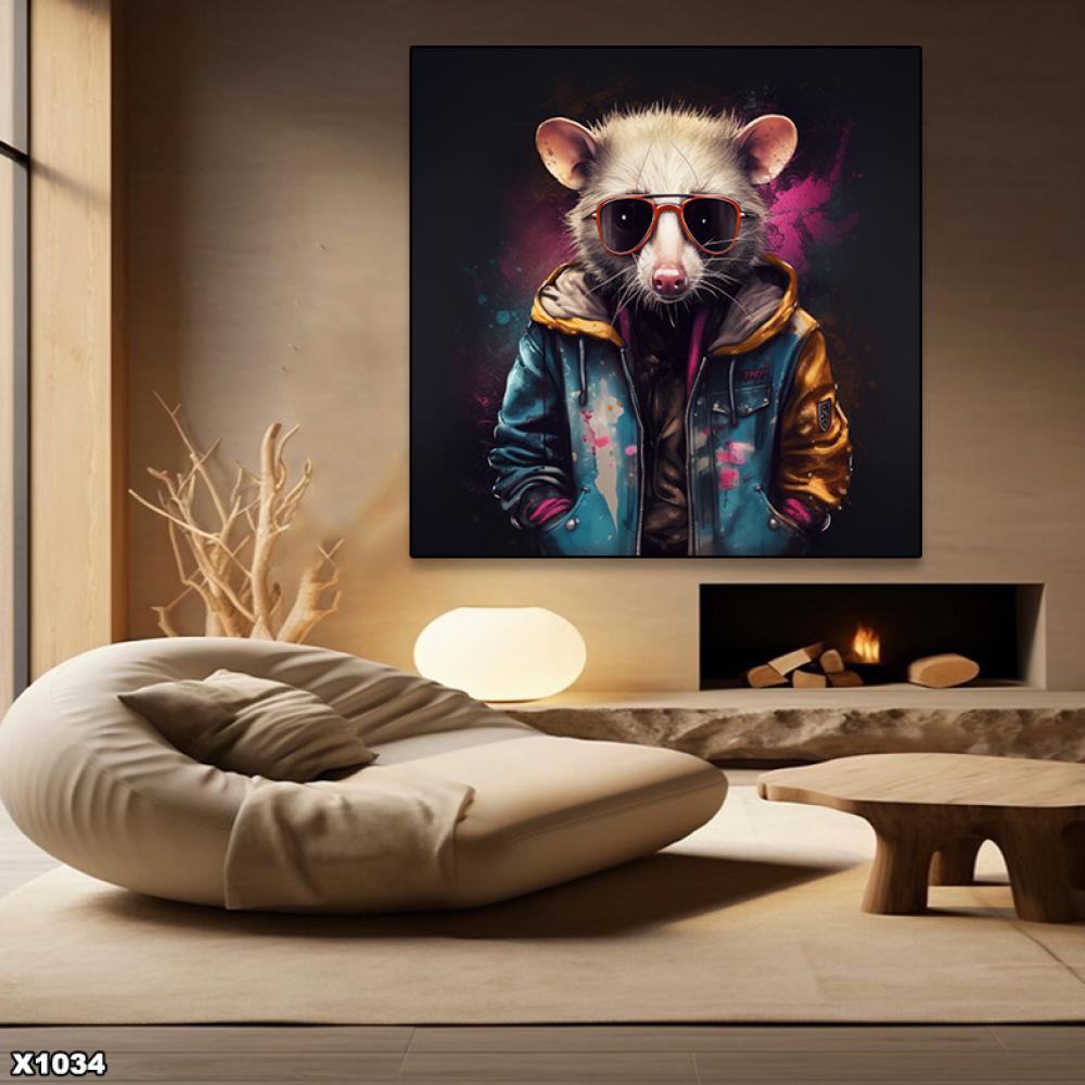 لوحة كانفس مربعة جرافيك