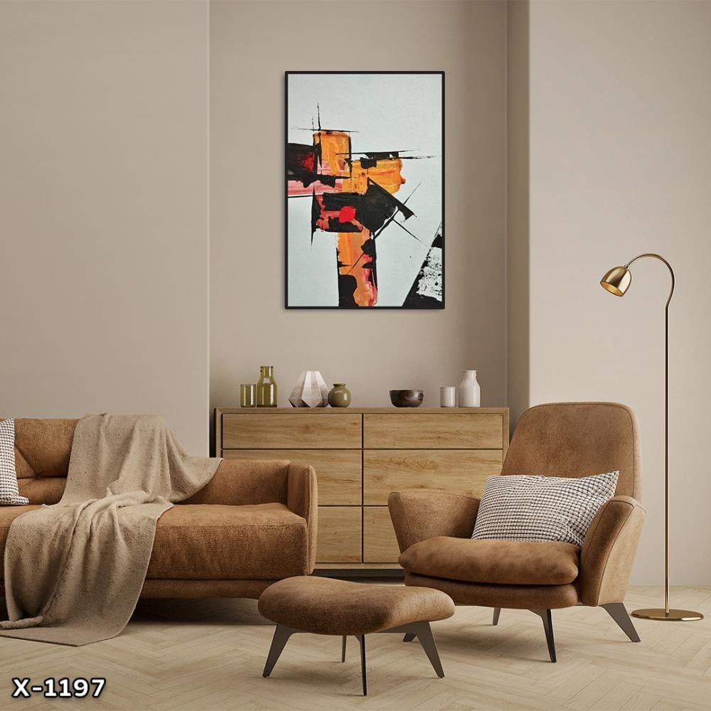 لوحة كانفس رسم تجريدي