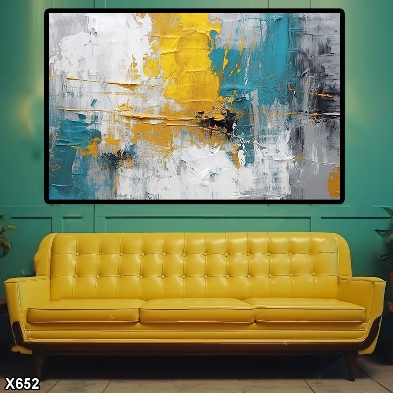 لوحة كانفس رسم تجريدي