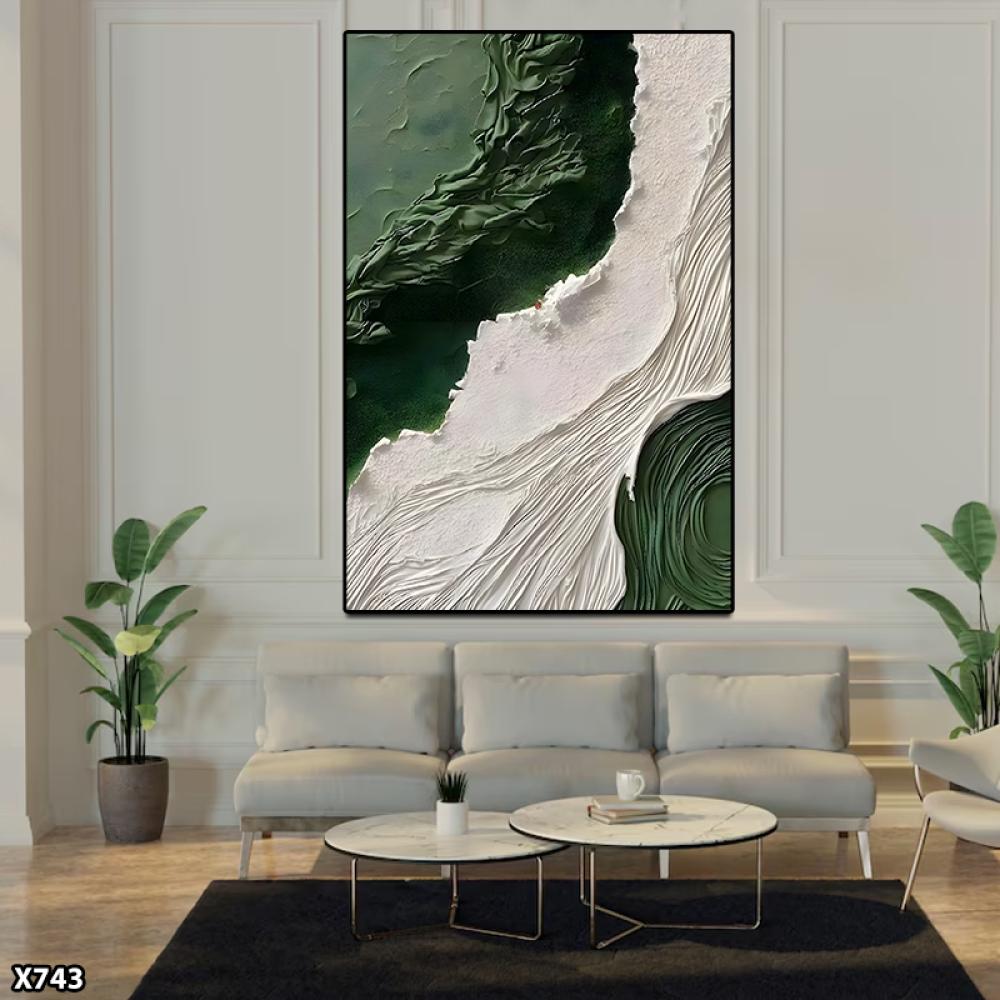 لوحة كانفس رسم تجريدي
