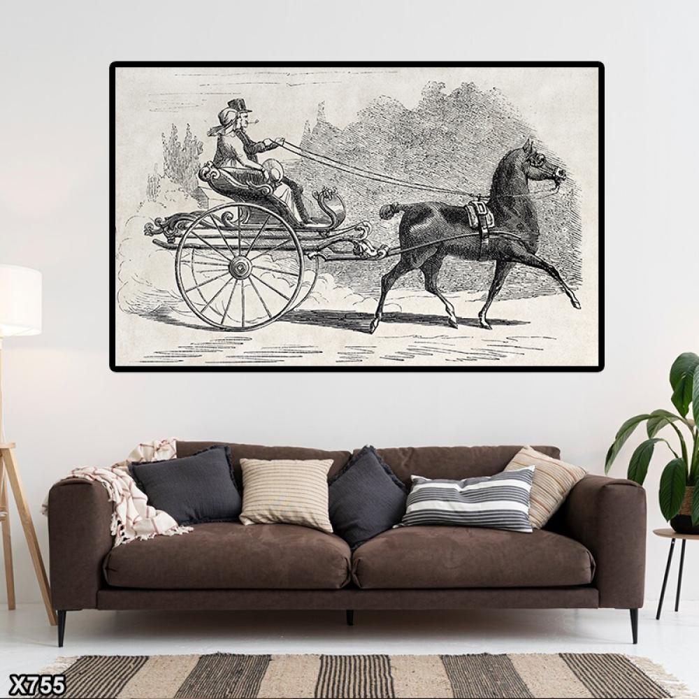 لوحة كانفس خيل