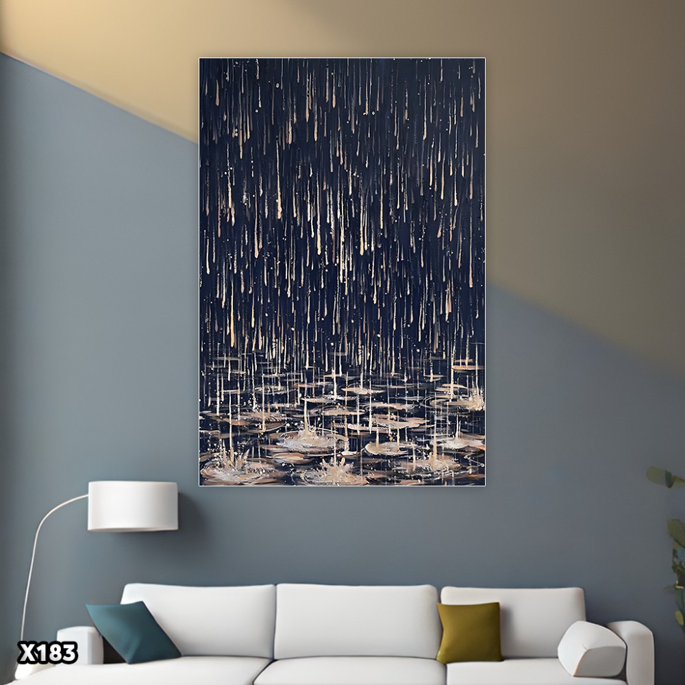 لوحة كانفس رسم تجريدي