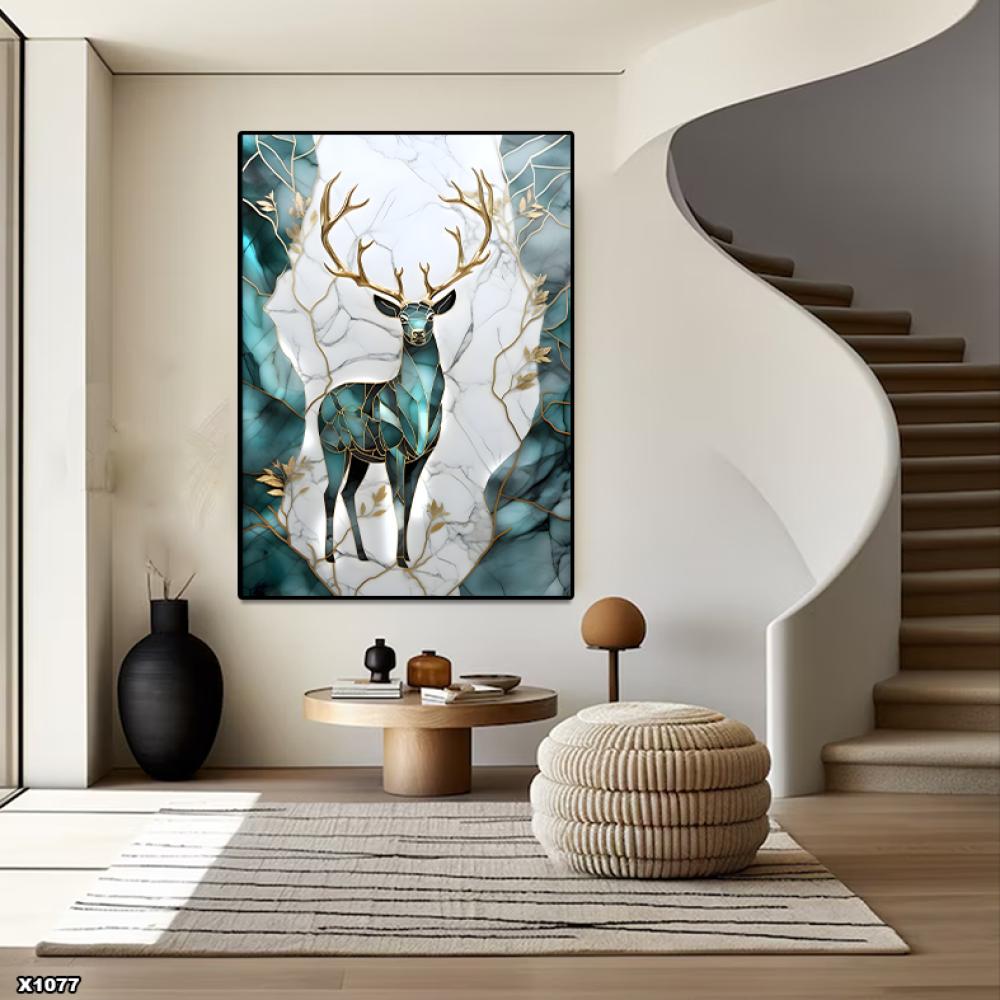 لوحة كانفس رسم تجريدي